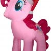Gemmy Christmas Airblown Inflatable Inflatable Pinkie Pie With Santa Hat, 4 Ft Tall, Pink