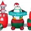 Seasons Inflatables Gemmy 10.5' Airblown Inflatable Christmas Train Scene 1 Seasons Inflatables Gemmy 10.5' Airblown Inflatable Christmas Train Scene