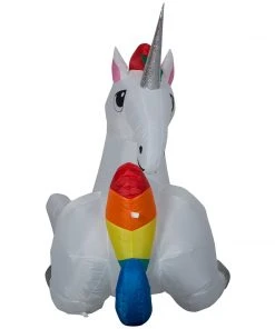 Seasons Inflatables Gemmy Christmas Inflatable 6' Magical Unicorn