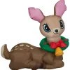Coming Soon Gemmy Christmas Airblown Inflatable Inflatable Vintage Deer, 3 Ft Tall, Brown