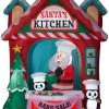 Gemmy Christmas Airblown Inflatable Santa's Vintage Kitchen Scene Giant, 10 Ft Tall, Multicolored