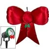 Gemmy Christmas Airblown Inflatable Mixed Media Hanging Velvet Bow Red/Gold W/External Spotlight 1 Gemmy Christmas Airblown Inflatable Mixed Media Hanging Velvet Bow Red/Gold W/External Spotlight