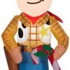 Gemmy 3.5' Airblown Stylized Inflatable Woody With Candy Cane