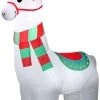 Gemmy Christmas Airblown Inflatable Alpaca , 6 Ft Tall