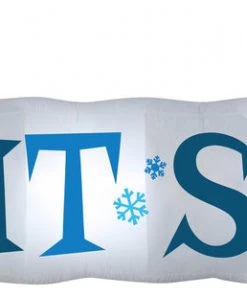 Seasons Inflatables Gemmy 15' Airblown Inflatable Let It Snow Sign LG