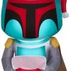 Coming Soon Gemmy Christmas Airblown Inflatable Inflatable Boba Fett With Stocking, 4 Ft Tall, Green