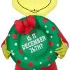 Gemmy Christmas Airblown Inflatable Inflatable Grinch With Wreath, 4 Ft Tall, Yellow