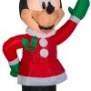 Seasons Inflatables Coming Soon Gemmy 3.5' Airblown Inflatable Minnie In Winter Outfit W/Red Bow