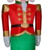 Gemmy Christmas Airblown Inflatable Mixed Media Luxe Nutcracker, 8 Ft Tall, Multicolored