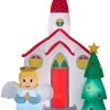 Gemmy 7.5' Airblown Church Scene Christmas Inflatable