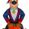 Gemmy 3' Airblown Scooby As Pirate Halloween Inflatable