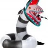 Halloween Gemmy Animated Airblown Sand Worm From Beetlejuice Giant WB, 10 Ft Tall, Multicolored