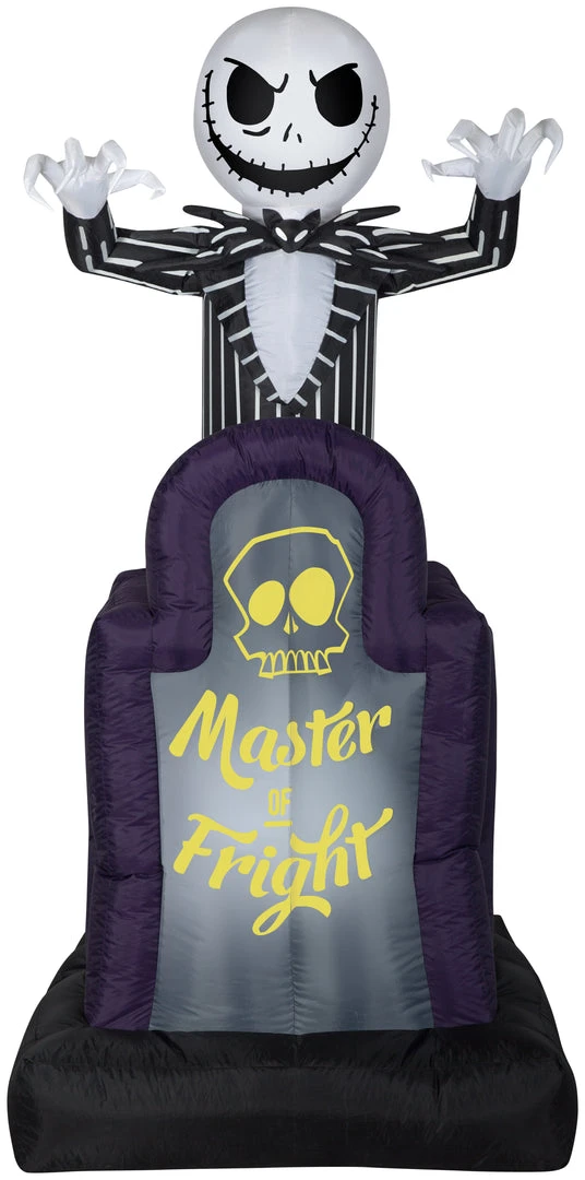 Seasons Inflatables Gemmy 6' Animated Airblown Inflatable Pop-Up Jack Skellington In Tombstone Disney 3 Seasons Inflatables Gemmy 6' Animated Airblown Inflatable Pop-Up Jack Skellington In Tombstone Disney
