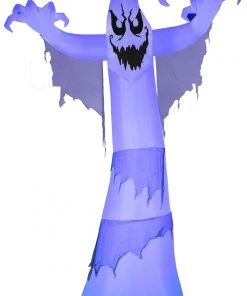 Gemmy Lightshow Airblown ShortCircuit Ghoul Ghost Giant (Black Light) , 12 Ft Tall