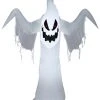 Gemmy Airblown Inflatable Creepy Ghost, 5 Ft Tall, White Halloween