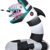 Halloween Gemmy Airblown Inflatable Beetlejuice Sandworm, 3 Ft Tall, Multicolored
