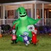 Gemmy 7' Airblown Oogie Boogie W/Creatures Nightmare Before Christmas Disney Scene Halloween Inflatable