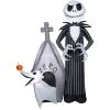 Gemmy 5' Airblown Jack And Zero W/House Disney Halloween Inflatable Scene