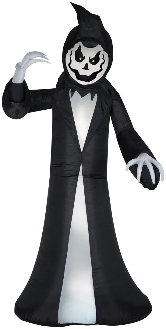 Halloween Gemmy Animated Airblown Inflatable Reaper, 9.5 Ft Tall, Black 3 Halloween Gemmy Animated Airblown Inflatable Reaper, 9.5 Ft Tall, Black