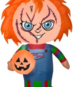 Gemmy Halloween Airblown Stylized Chucky Universal Props, Decor, And Lights