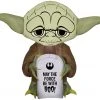 Halloween Gemmy Airblown Stylized Yoda W/Tombstone, 3 Ft Tall, Brown