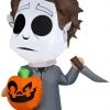 Gemmy Airblown Inflatable Michael Myers CarBuddy, 3 Ft Tall, White