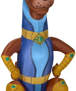 Halloween Gemmy Airblown Super Scoob From SCOOB Movie, 5 Ft Tall, Brown