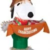Seasons Inflatables Gemmy 3.5' Airblown Inflatable Snoopy As Scarecrow (Peanuts)