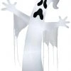 Gemmy Airblown Whimsey Ghost W/Streamers Giant (C7 LED White), 12 Ft Tall