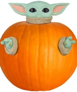 Gemmy Pumpkin Push Ins The Child Star Wars, Green Coming Soon