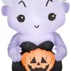 Gemmy Airblown Inflatable Ursula, 3.5 Ft Tall, White Coming Soon