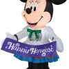 Halloween Gemmy Airblown Harvest Minnie Mouse Disney, 3.5 Ft Tall, Multicolored