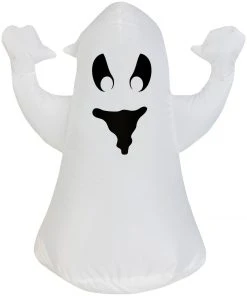 Gemmy Airdorable Airblown Ghost, 1.5 Ft Tall, White Halloween