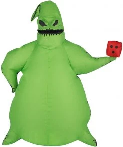 Gemmy Airdorable Airblown Oogie Boogie Disney, Tall, Green Halloween