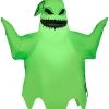 Gemmy Airblown Inflatable Hanging Oogie Boogie, 4 Ft Tall, Green