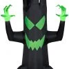 Halloween Gemmy Airblown Inflatable Spooky Black Tree With Micro Lights, 7 Ft Tall, Black