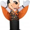 Gemmy Airblown Inflatable Mickey Mouse As Vampire, 3.5 Ft Tall, Black Coming Soon