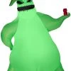 Gemmy Giant Airblown Inflatable Oogie Boogie, 10.5 Ft Tall, Green Halloween