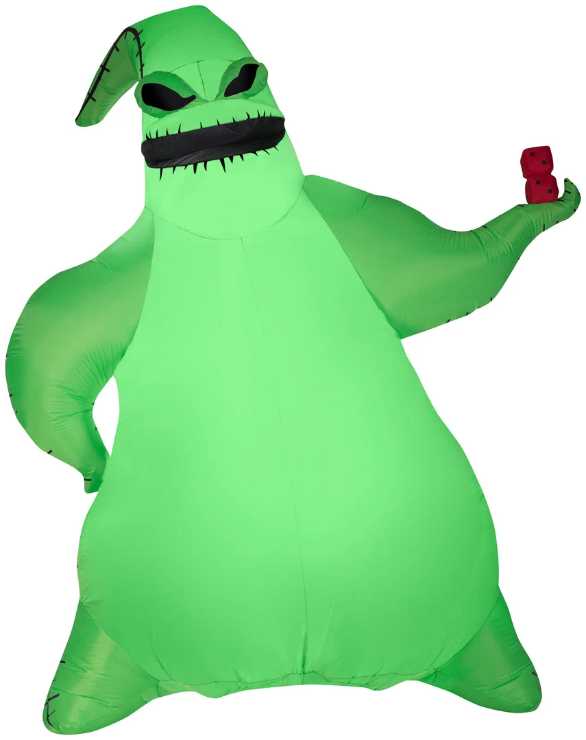Gemmy Giant Airblown Inflatable Oogie Boogie, 10.5 Ft Tall, Green Halloween 3 Gemmy Giant Airblown Inflatable Oogie Boogie, 10.5 Ft Tall, Green Halloween