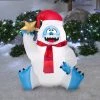 Gemmy 3.25' Airblown Sitting Bumble Holding Star Christmas Inflatable