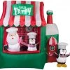 Gemmy 7.25' Animated Airblown North Pole Taffy Stand Christmas Inflatable