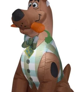 Gemmy 4 Ft Airblown Scooby In Easter Outfit SM, Brown