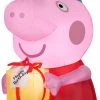 Gemmy Airblown Inflatable Birthday Party Peppa Pig, 3.5 Ft Tall, Pink