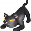 Gemmy 4' Wide Airblown Outdoor Black Cat W/ Tail Up Halloween Inflatable