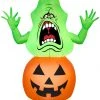 Gemmy 3.5' Airblown Slimer On Pumpkin Ghostbusters Halloween Inflatable