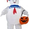 Gemmy 3.5' Airblown Stay Puft W/ Pumpkin Tote Ghostbusters Halloween Inflatable 1 Gemmy 3.5' Airblown Stay Puft W/ Pumpkin Tote Ghostbusters Halloween Inflatable