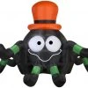 Gemmy 6' Wide Airblown Spider With Orange Hat Halloween Inflatable