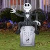 Gemmy 3.5' Airblown Jack Skellington On Tombstone Halloween Inflatable