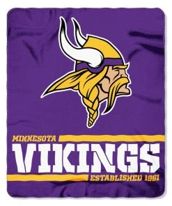 The Northwest Company Minnesota Vikings Fleece Throw , Purple