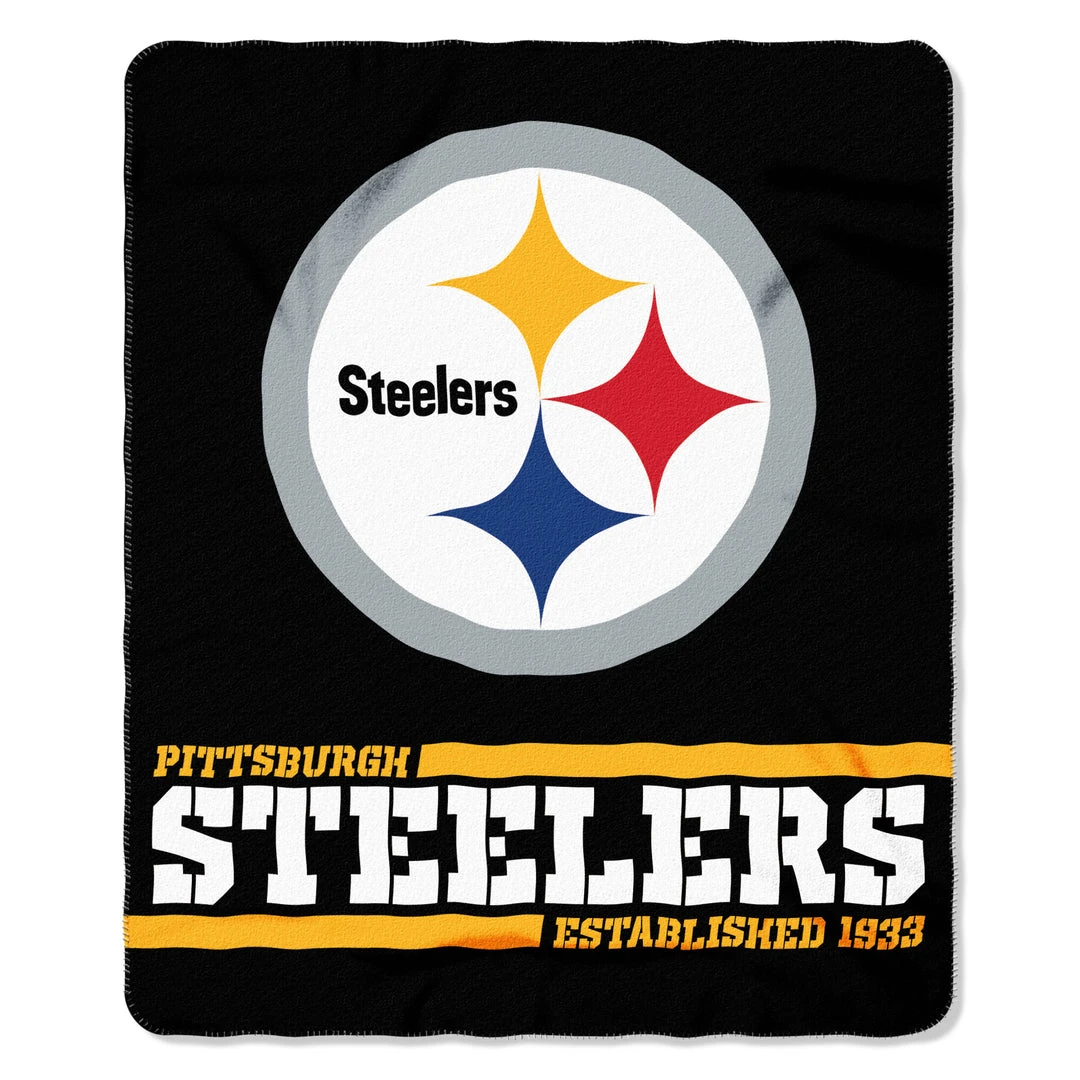 The Northwest Company Pittsburgh Steelers Fleece Throw 3 The Northwest Company Pittsburgh Steelers Fleece Throw